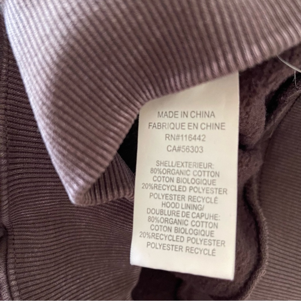 NINTH HALL Women’s Boxy Dark Brown Hoodie Size Small - Picture 9 of 9